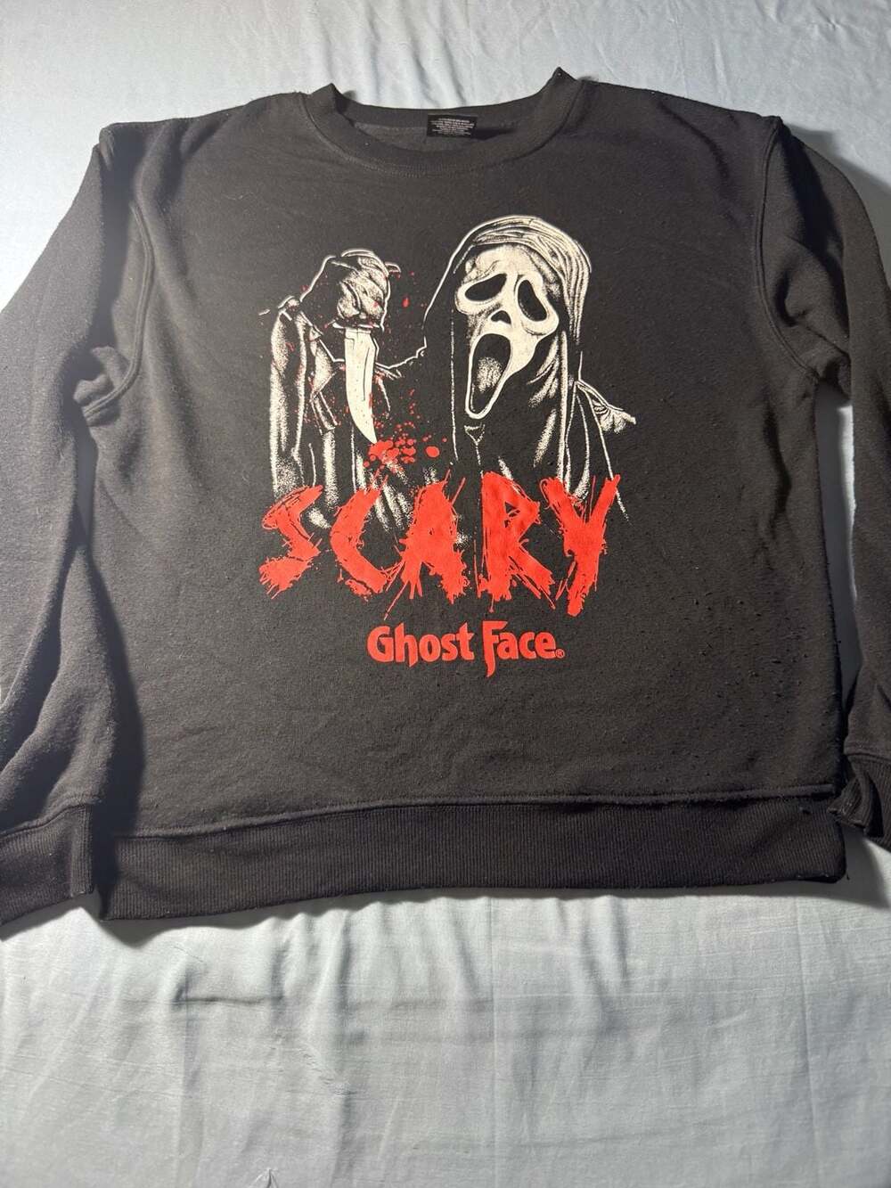 Bioworld Ghost Face The Icon Of Halloween Scary Sweatshirt